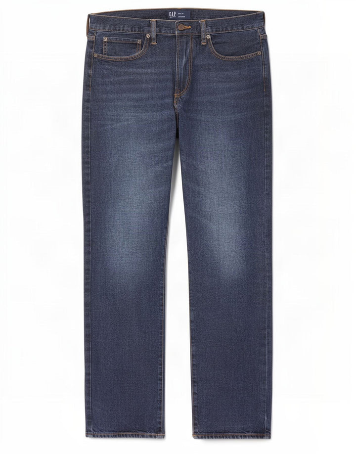 Jeans dritti da uomo Gap W34 L31 cotone blu navy
