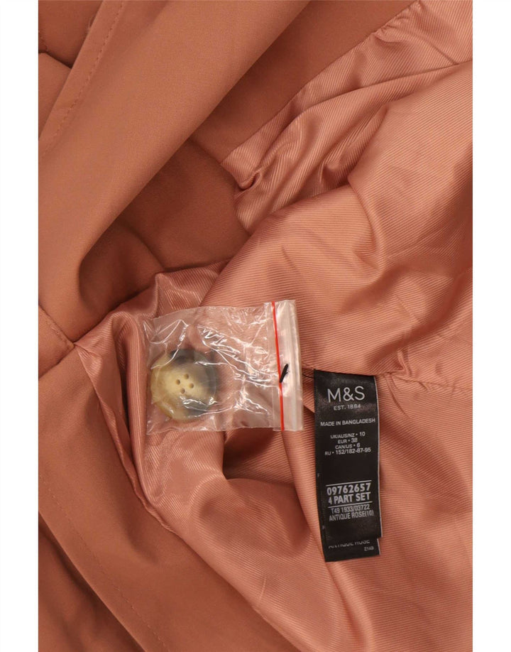 Trench oversize da donna Marks & Spencer UK 10 piccolo poliestere marrone