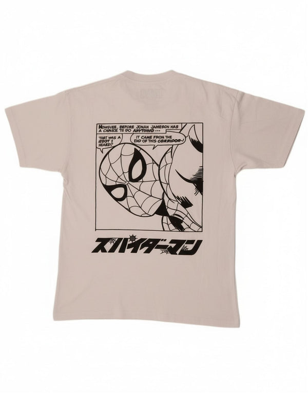 T-shirt con grafica Marvel da uomo Pull & Bear, colore bianco medio