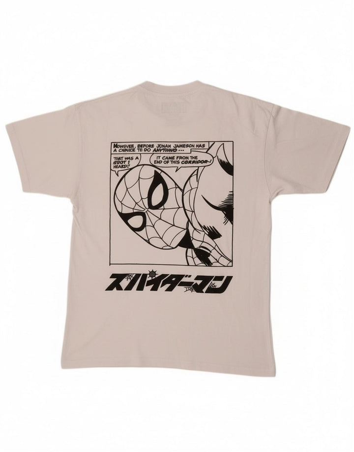 T-shirt con grafica Marvel da uomo Pull & Bear, colore bianco medio