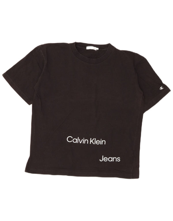 Maglietta grafica per ragazzi Calvin Klein Top 11-12 anni in cotone nero