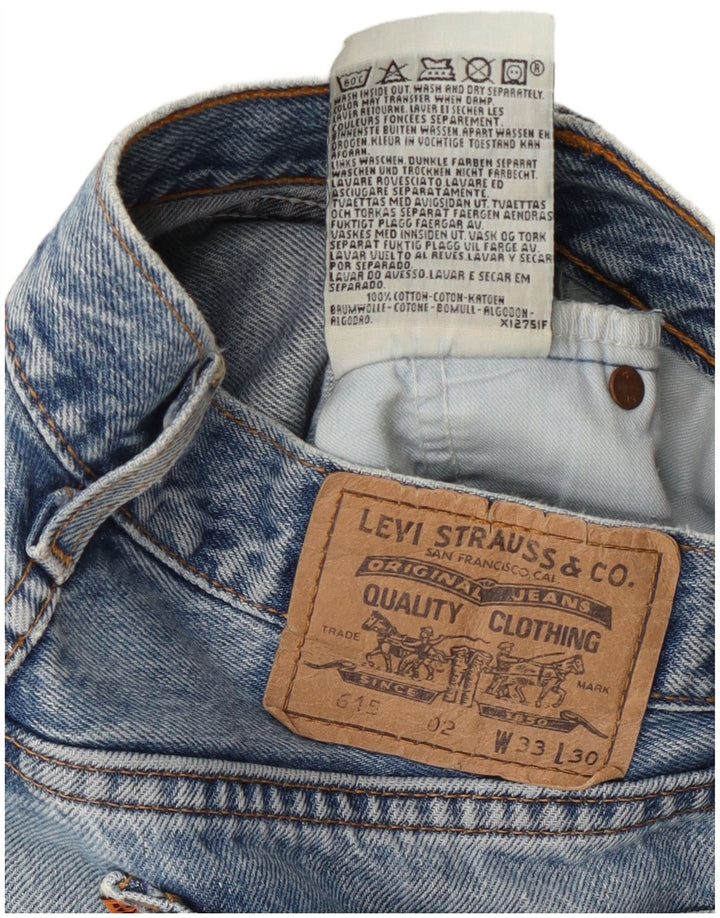 Pantaloncini di jeans Levi's 515 da uomo W33 in cotone blu medio
