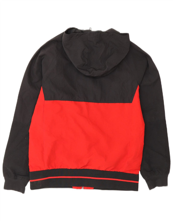 Giubbotto bomber con cappuccio ADIDAS da ragazzo Climalite 11-12 anni Rosso Colourblock