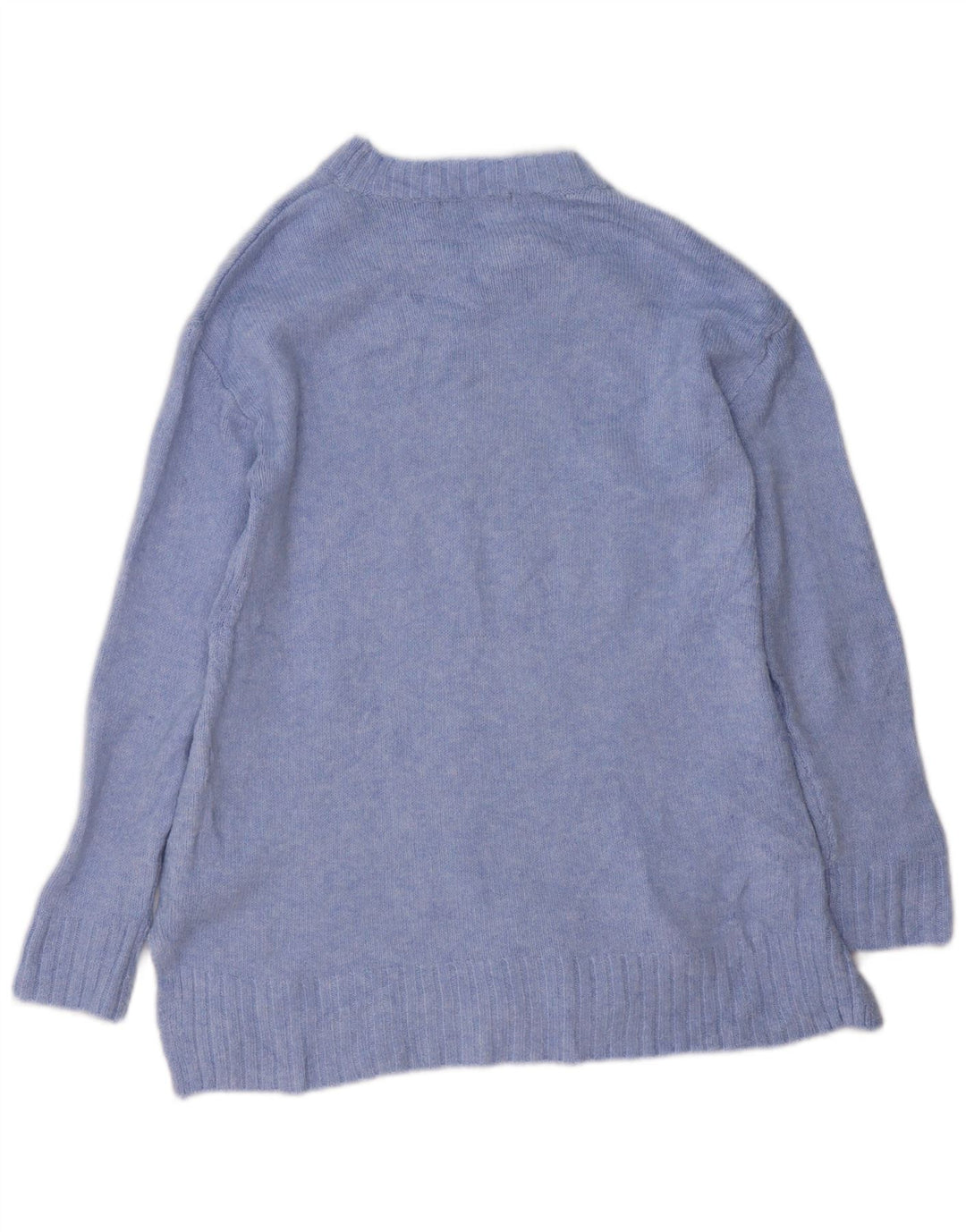 Maglione maglione girocollo lungo da donna Marks & Spencer UK 10 piccolo blu