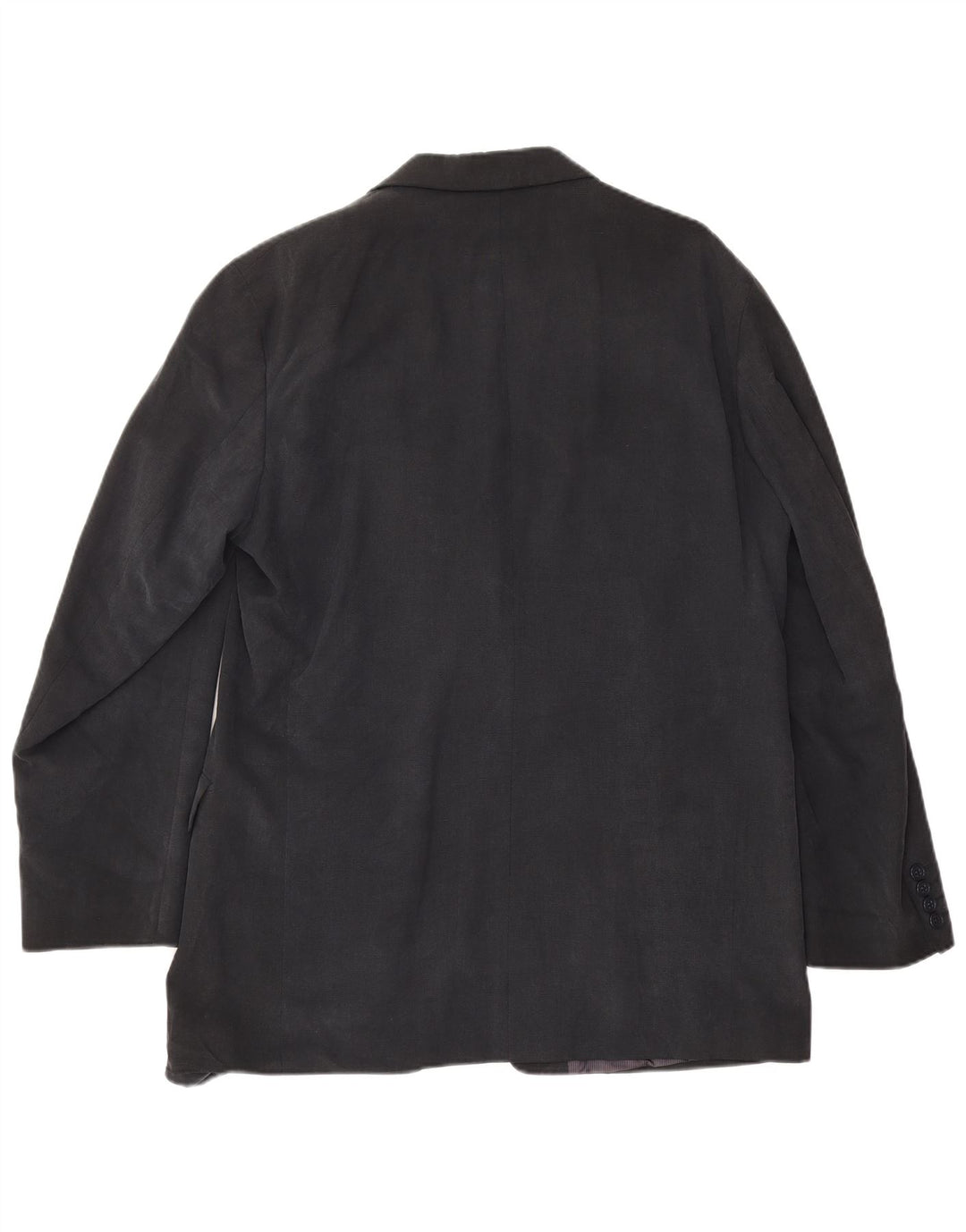 Giacca blazer a 3 bottoni da uomo Marks & Spencer UK 42 XL Lyocell blu navy