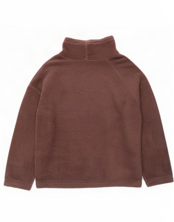 Maglione in pile da donna Marks & Spencer UK 16/18 Large Marrone Poliestere