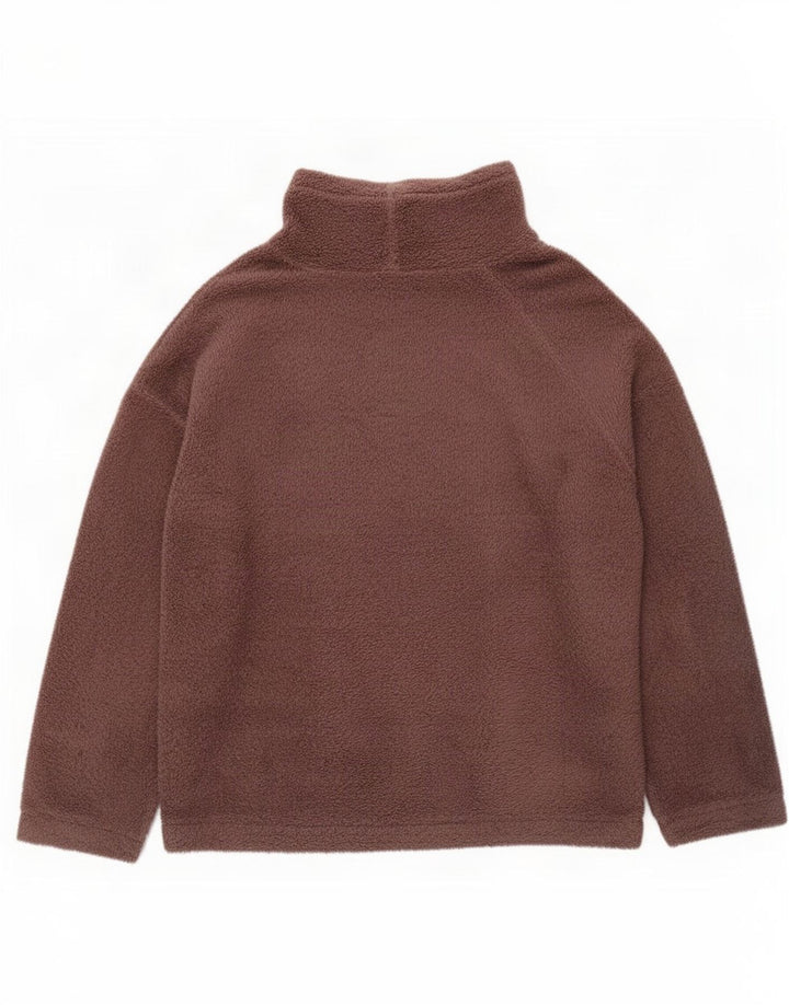 Maglione in pile da donna Marks & Spencer UK 16/18 Large Marrone Poliestere