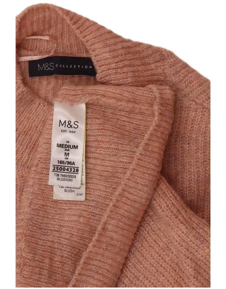 Maglione a collo alto corto da donna Marks & Spencer UK 12 Rosa medio