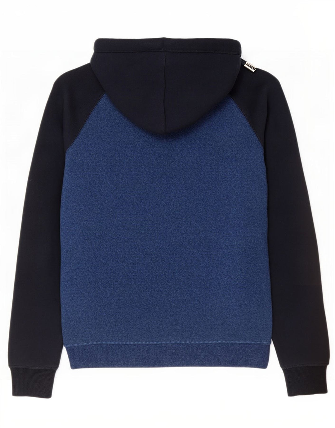 Maglione con cappuccio e zip da uomo Superdry in cotone color block blu medio