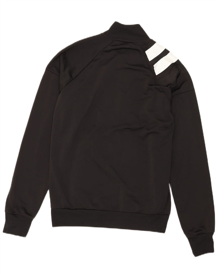Giacca da ginnastica da uomo Adidas, giacca media, colore nero, in poliestere color block