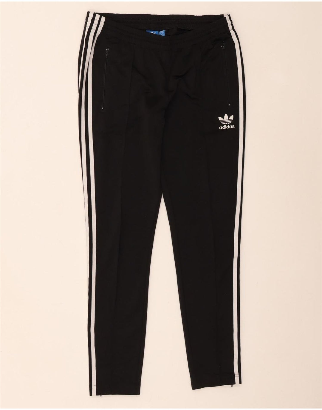 Pantaloni da tuta da donna Adidas UK 14 Medium Nero Colourblock Poliestere