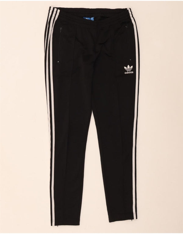 Pantaloni da tuta da donna Adidas UK 14 Medium Nero Colourblock Poliestere