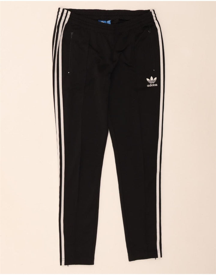 Pantaloni da tuta da donna Adidas UK 14 Medium Nero Colourblock Poliestere