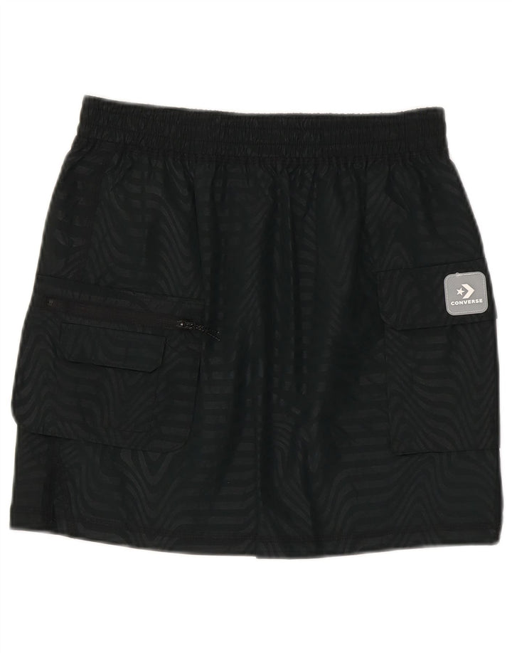Gonna cargo da donna Converse piccola W27 nylon a righe nere
