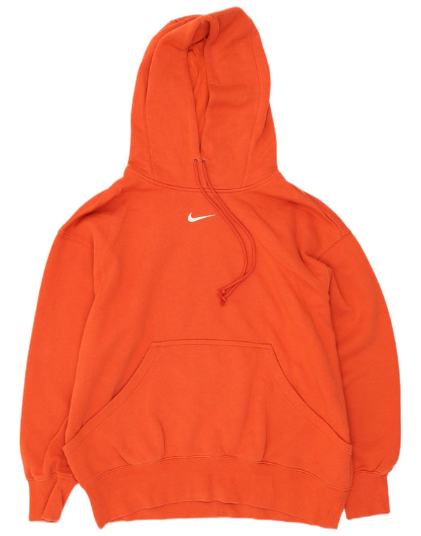 Felpa con cappuccio Nike da uomo, vestibilità ampia, piccola, in cotone rosso