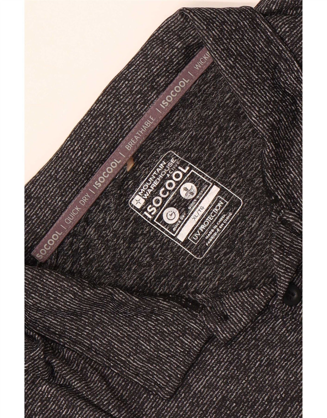 Polo IsoCool da uomo Mountain Warehouse XL grigia chiazzata