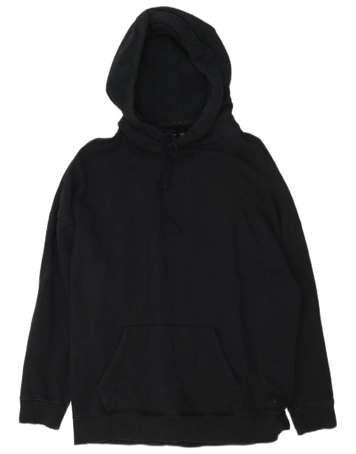 Felpa con cappuccio da uomo All Saints, grande, in cotone nero