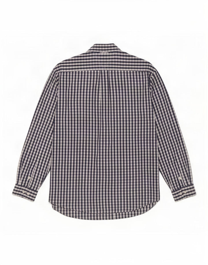 Camicia da uomo Tommy Hilfiger XL blu navy in cotone a quadretti