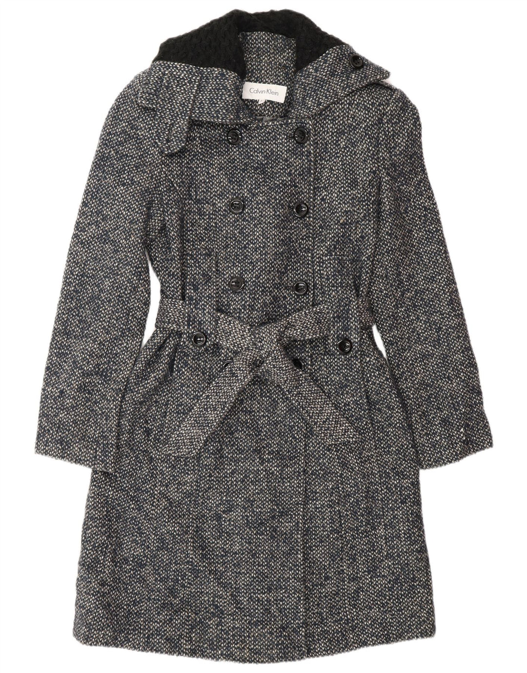 Trench da donna Calvin Klein US 2 XS blu navy in lana