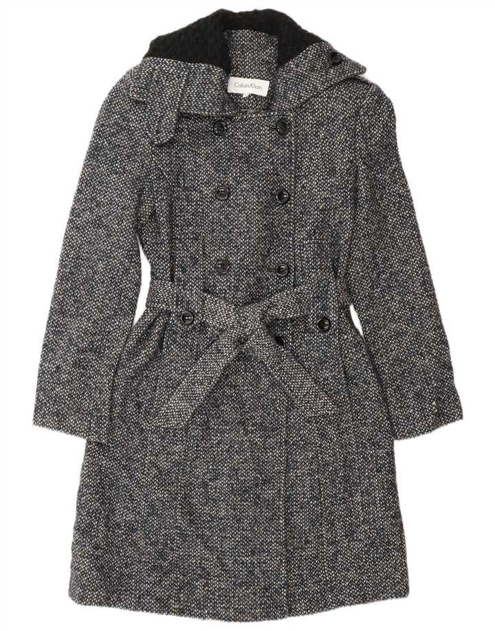 Trench da donna Calvin Klein US 2 XS blu navy in lana