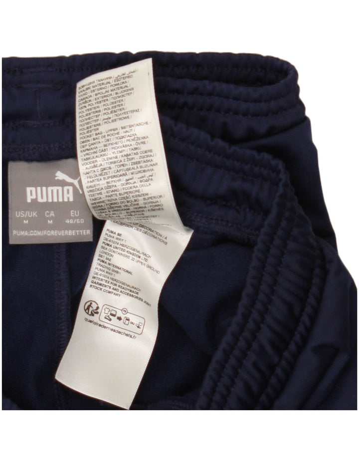Pantaloni da tuta da uomo PUMA medio poliestere blu navy