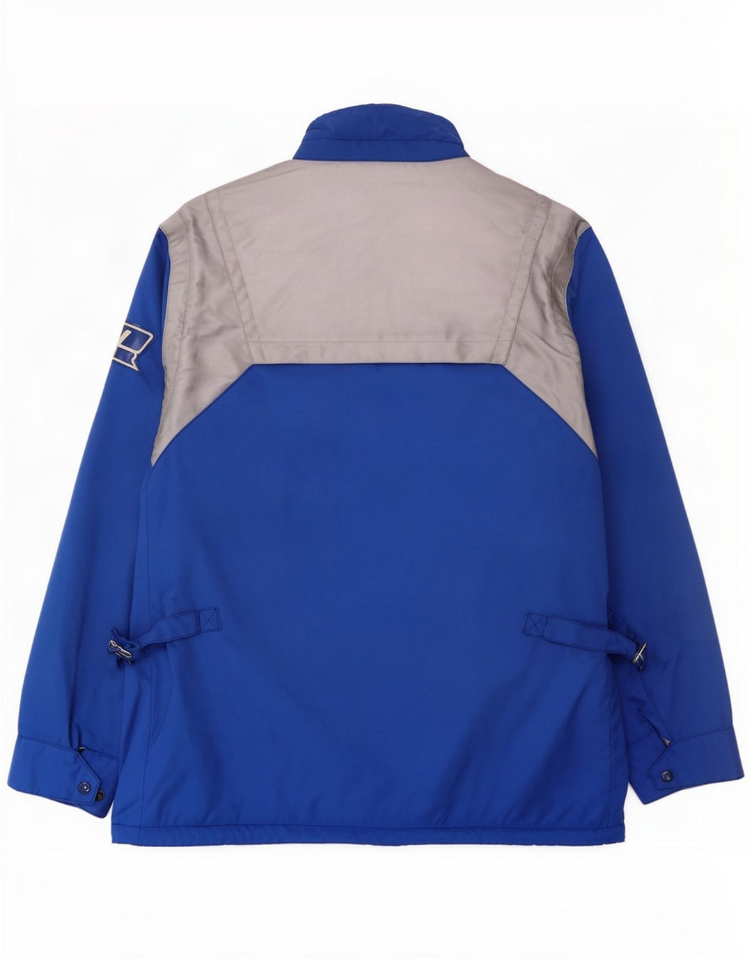 Giacca da corsa grafica da uomo Clover UK 40 Large Blu Colourblock in poliammide