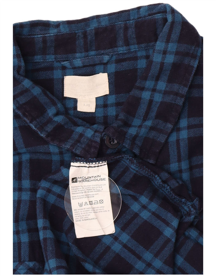 Camicia da uomo in flanella di Mountain Warehouse, cotone a quadri blu navy grande