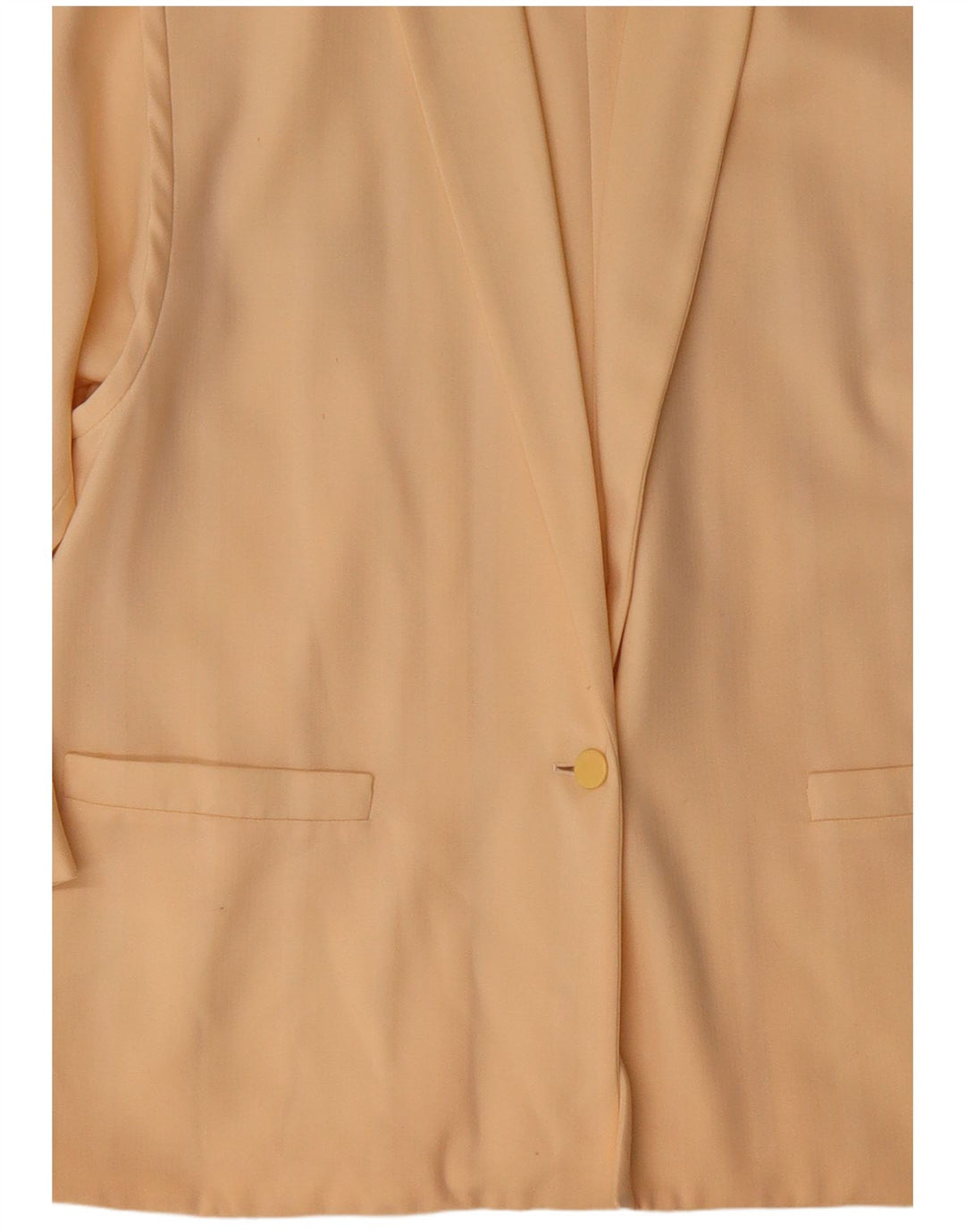 PAL ZILERI Womens 1 Button Blazer Jacket IT 44 Medium Yellow Virgin Wool