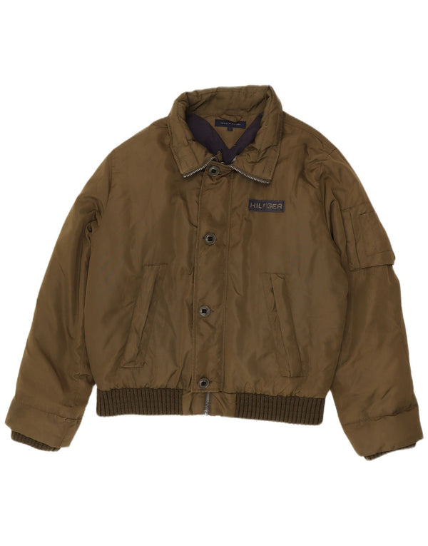 Giacca imbottita da uomo Tommy Hilfiger UK 40 grande nylon kaki