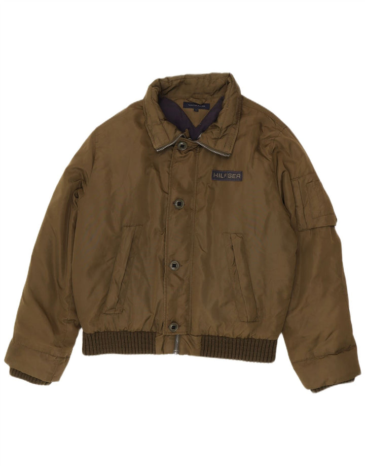 Giacca imbottita da uomo Tommy Hilfiger UK 40 grande nylon kaki
