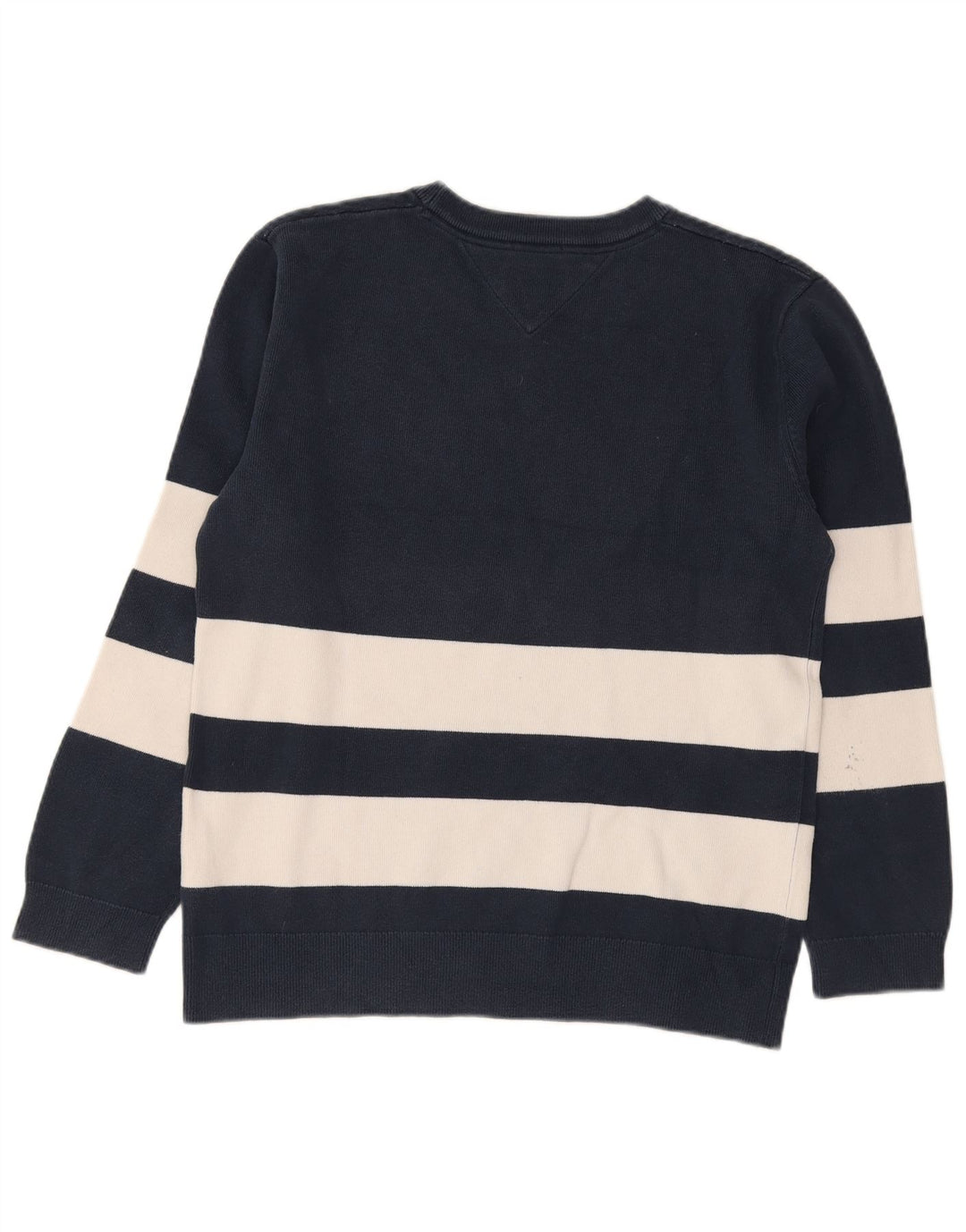 Maglione maglione girocollo da uomo Tommy Hilfiger piccolo color block blu navy