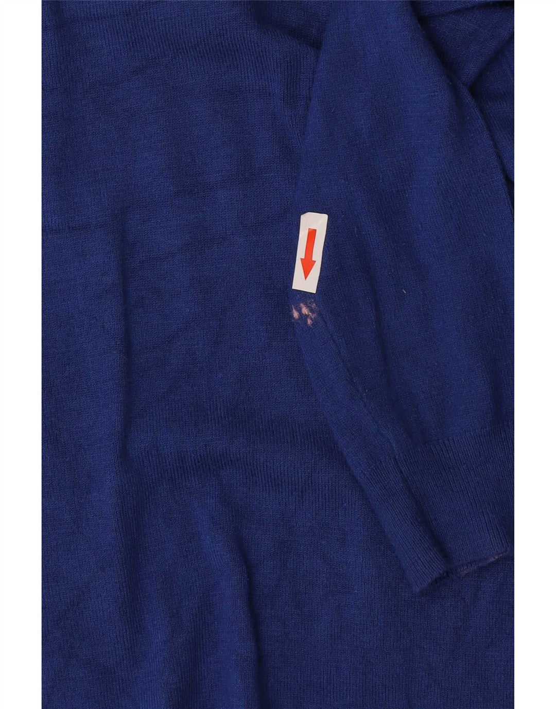 Maglione cardigan corto da donna Marks & Spencer UK 12 Viscosa blu medio