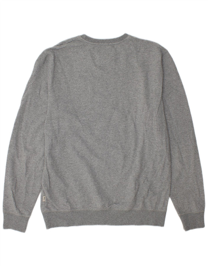 Felpa grafica da uomo di Vans, maglione, cotone chiazzato grigio medio