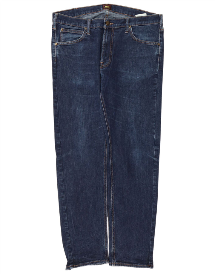 Jeans dritti da uomo LEE Daren Zip Fly W36 L32 in cotone blu