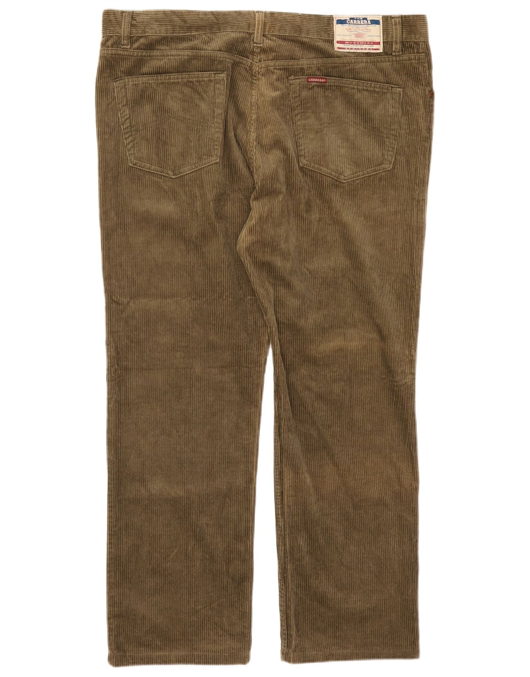 Pantaloni dritti da uomo in velluto a coste CARRERA W44 L30 Verde