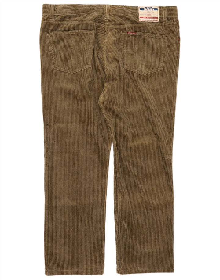 Pantaloni dritti da uomo in velluto a coste CARRERA W44 L30 Verde