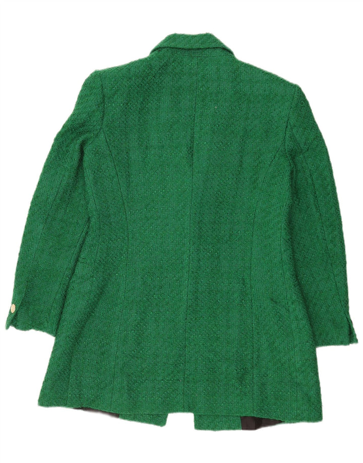 Giacca blazer a 1 bottone da donna Zara UK 16 grande acrilico verde