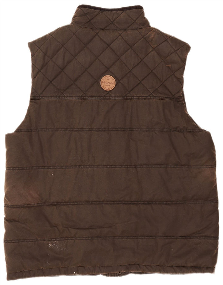 Gilet imbottito da uomo Weird Fish UK 44 2XL Poliestere marrone