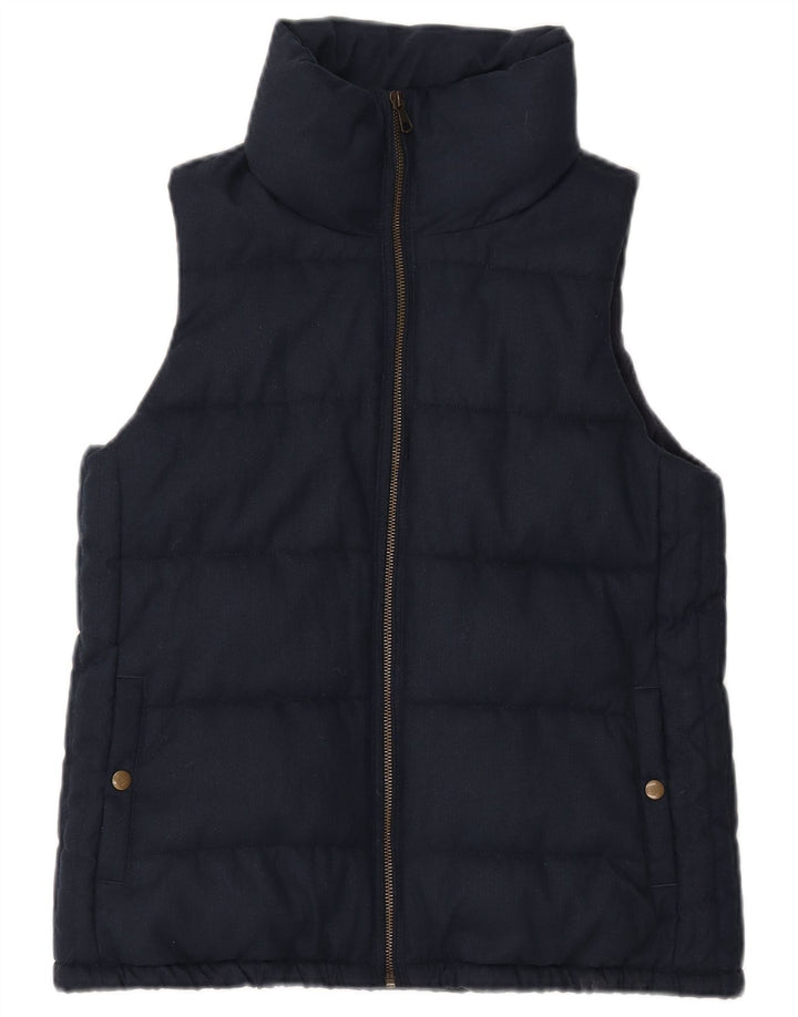 Gilet imbottito da donna Old Navy UK 10 piccolo poliestere blu navy