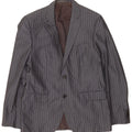 Giacca blazer da uomo a 2 bottoni Hugo Boss EU 48 gessato grigio medio