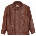 Giacca in pelle da uomo Roger Kent UK 40 grande marrone