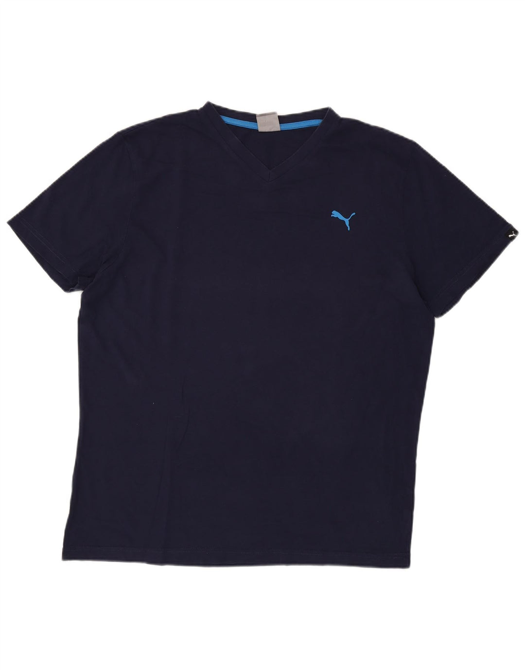 T-shirt da uomo PUMA Top XL blu navy in cotone