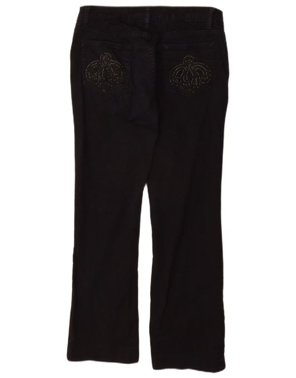 Pantaloni casual dritti da donna Zara EU 44 XL W34 L29 Cotone blu navy