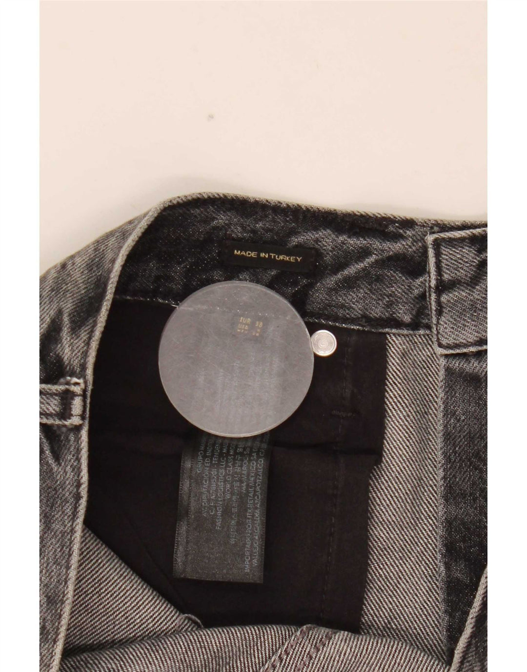 Jeans larghi da donna Massimo Dutti EU 38 Small W28 L30 Cotone grigio