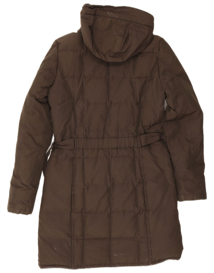 Cappotto imbottito con cappuccio da donna Woolrich UK 12 cotone kaki medio