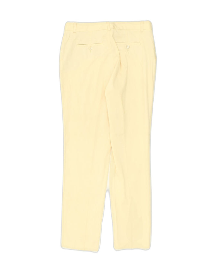 MASSIMO DUTTI Womens Straight Chino Trousers W31 L29 Yellow | Vintage Massimo Dutti | Thrift | Second-Hand Massimo Dutti | Used Clothing | Messina Hembry 