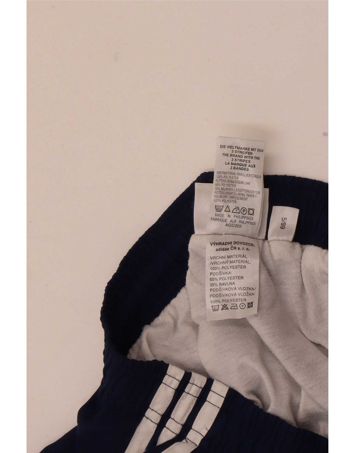 Pantaloni da tuta da uomo Adidas Joggers medi in poliestere blu navy