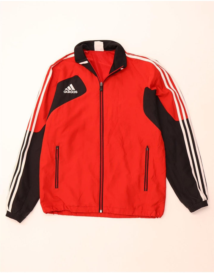 ADIDAS Giacca da tuta grafica da uomo UK 38/40 Medium Red Colourblock