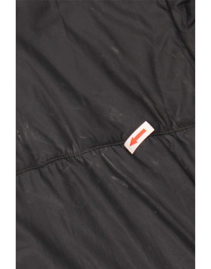 Giacca imbottita oversize con cappuccio Nike Therma-Fit da donna UK 14 media nera