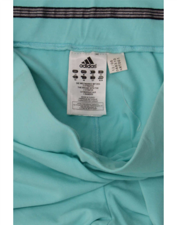 Pantaloni da tuta regolari da donna Adidas in cotone turchese medio